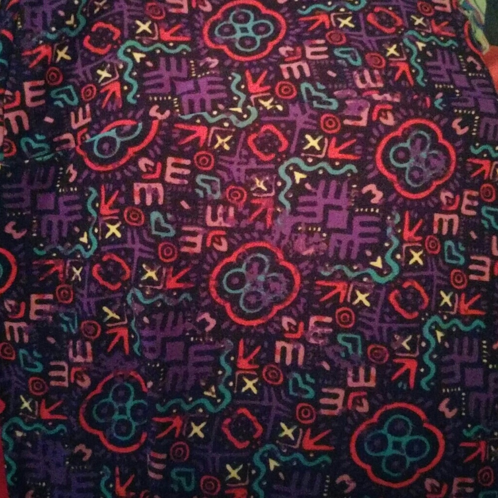 Lularoe TC Leggings Geometric Doodles Unicorn